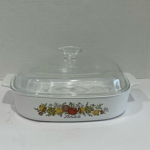 Vintage Corning Ware A-10-B Spice of Life Collection L’Echalote w Pyrex Lid A12C - Picture 1 of 12